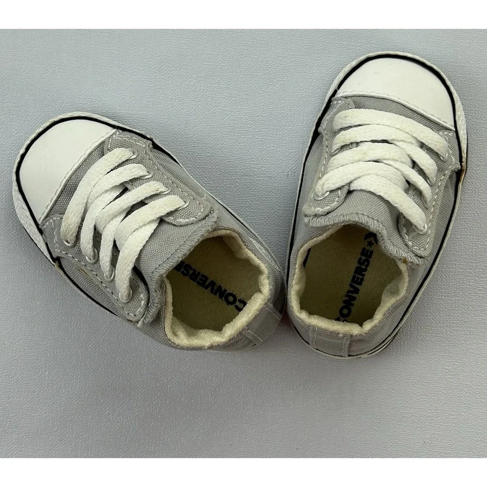 Converse Chuck Taylor All Star Cribster Baby Shoes US 1 Wolf Gray 865159C